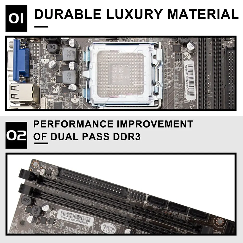 G41 Durable Motherboard Supports 771/775-pin Desktop Computer DDR3 With Integrated Display Support E5430 | Компьютеры и офис