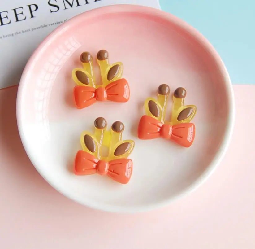 Оптовая продажа кавайные кабошоны из смолы с плоской задней стороной для