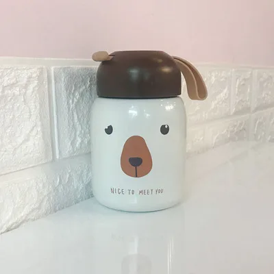 

Korean Cute Ins Style Fashion Mini Vacuum Flasks 2021 New Personality Creative Simple Pink Girl Stainless Steel Cups Mugs