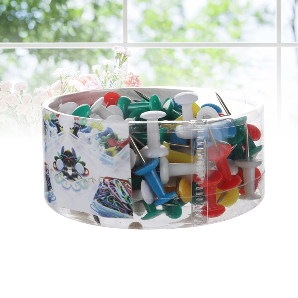 

100 шт. кнопочный декоративный инструмент «сделай сам» для школы Дома Офиса настенные карты Фотографии доска объявлений (случайный цвет)