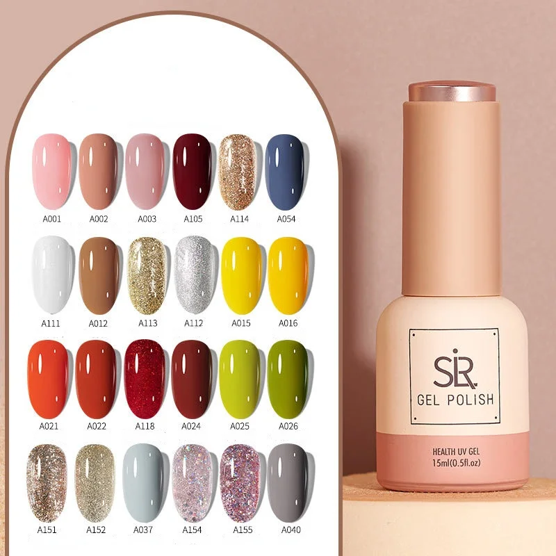 

Полуперманентный светодиодный ель-лак для ногтей, 15 мл