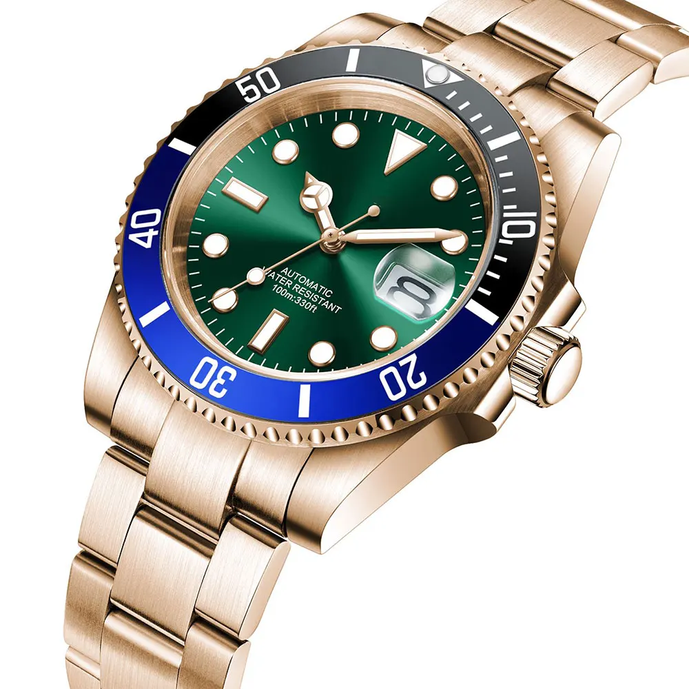 

Corgeut Relogio Masculino New Watch Men's Yacht Series Watch Gold Bracelet NH35A Movement Automatic Watch