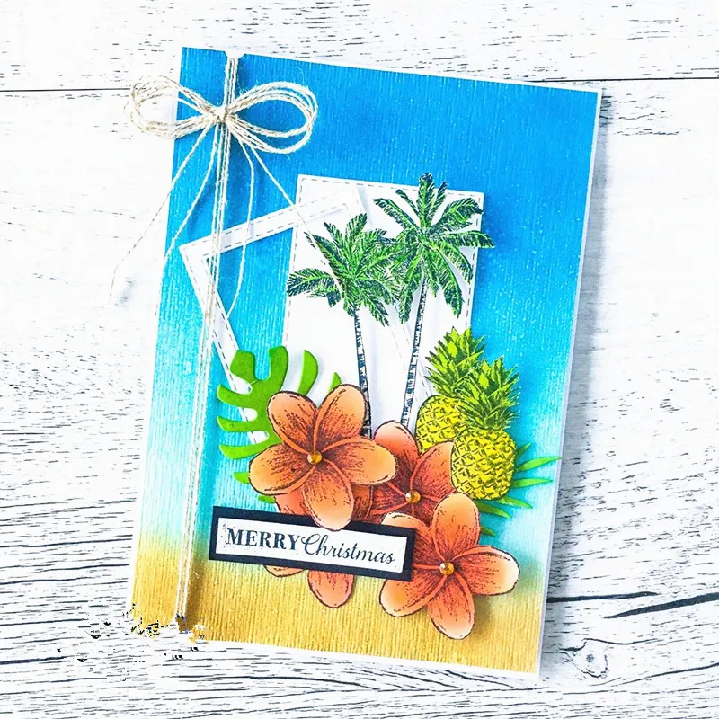 Нестареющий тропический прозрачный Штамп для рукоделия скрапбукинга открыток