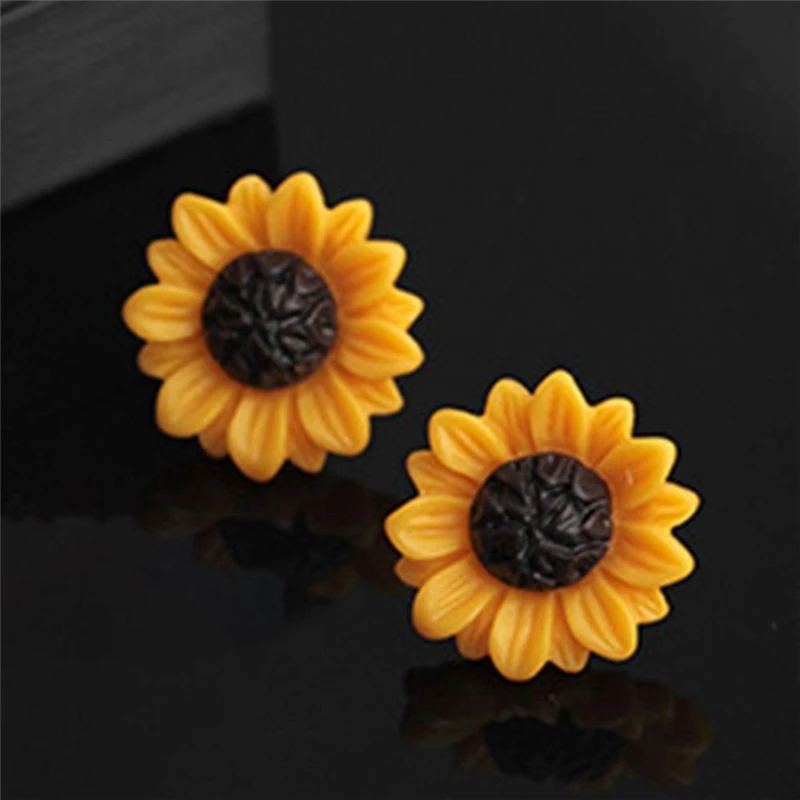 

Sunflower Stud Earrings New Simple Fashion Jewelry 2021 for Women