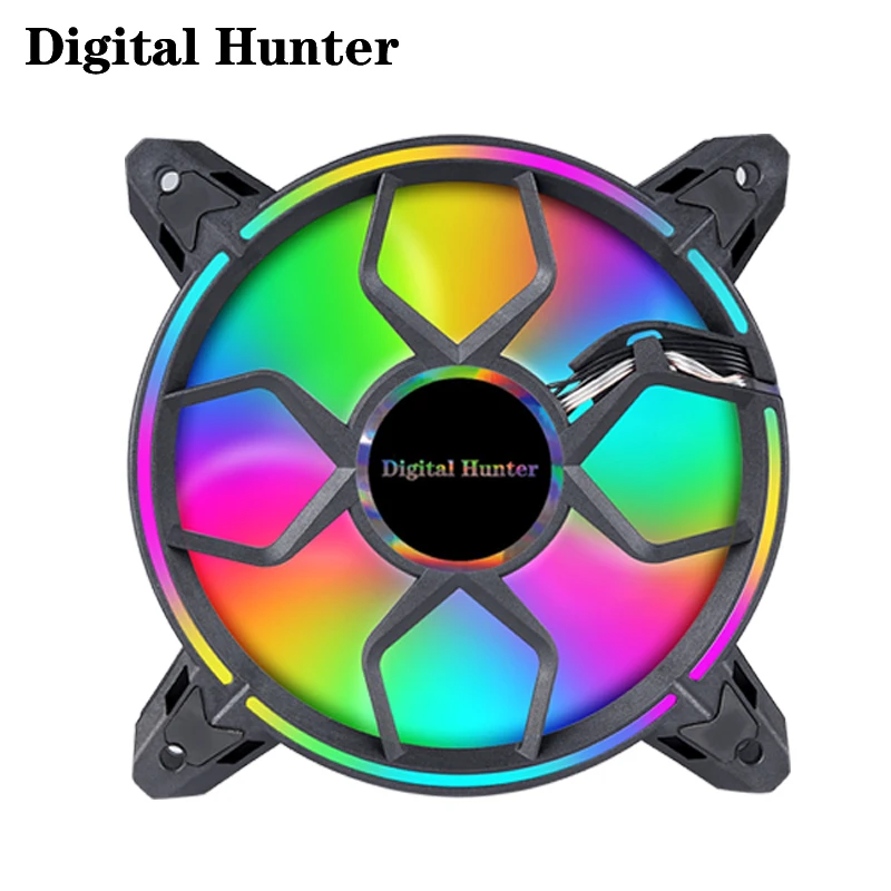 120 мм чехол для ПК вентилятор охлаждения кулер 6 контактов регулируемый RGB