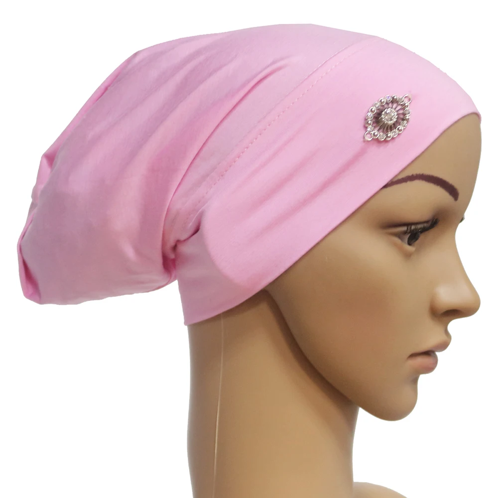 

Women’s Cotton Diamond Muslim Islamic Arabic Scarf Mini Hijab Caps