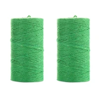2 rolls green jute garden twine natural string rope baker twine for gardeninggift wrappingdiy crafts 656 feet totally