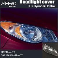 for hyundai elantra car headlight lens glass mask cover lampshade bright shell transparent housing pvc lens cover