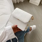 Сумка через плечо женская, из искусственной кожи, с каменным узором, 2020