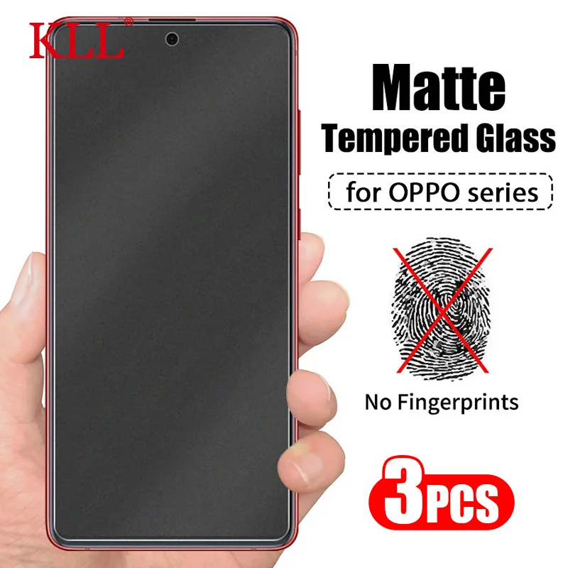 

1-3pcs No fingerprint Matte Screen Protector for Oppo Reno 6 6z A95 A94 A54 A74 A15S A33 A53 Glass for Realme Narzo 30 20a Pro