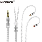 Кабель NiceHCK LitzPS-Pro 8 Core 4N Litz Pure Серебристые наушники, 3,5 мм2,5 мм4,4 мм MMCXNX7QDC0,78, 2 контакта для CIEM MK3 ST-10s LZ A7