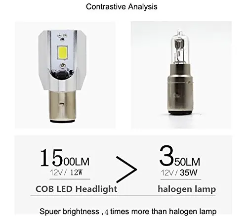 BA20D / H4 светодиодный Farol Da Moto cicleta лампочка DC 9 V ~ 80 12 W 900LM 6500 K moto luz COB аксессуар
