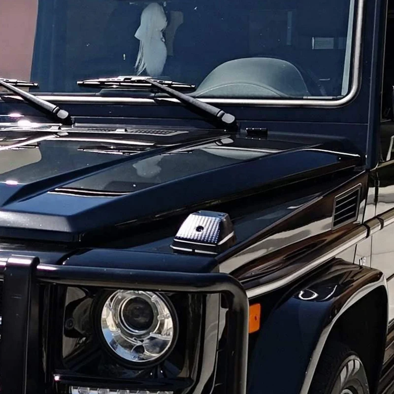 Автомобильные блестящие черные линзы для передних ламп поворота Mercedes Benz W463 G Class