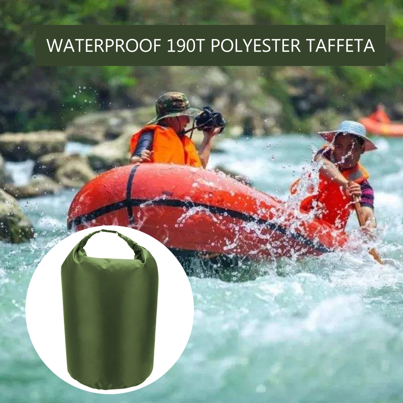 

3pcs Waterproof Dry Bag Roll Top Dry Sack Waterproof Sack For Kayaking Boating Fishing Swimming Floating Diving Backpack