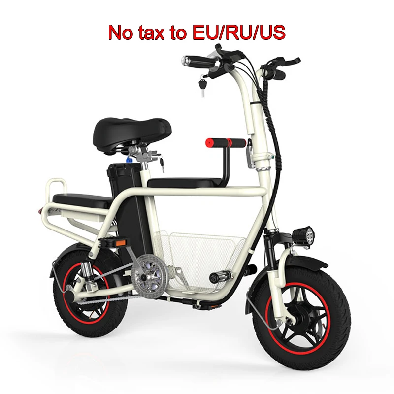 Электрический велосипед 12 дюймов съемный литиевый аккумулятор электрический
