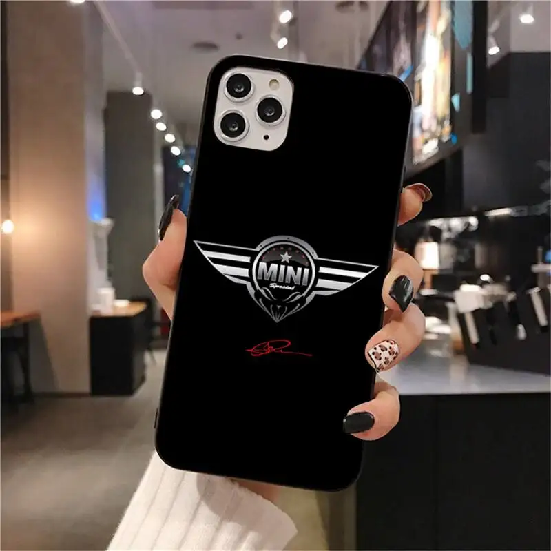 Роскошный автомобильный мини чехол с медным логотипом для телефона iphone 12 pro max 11 XS
