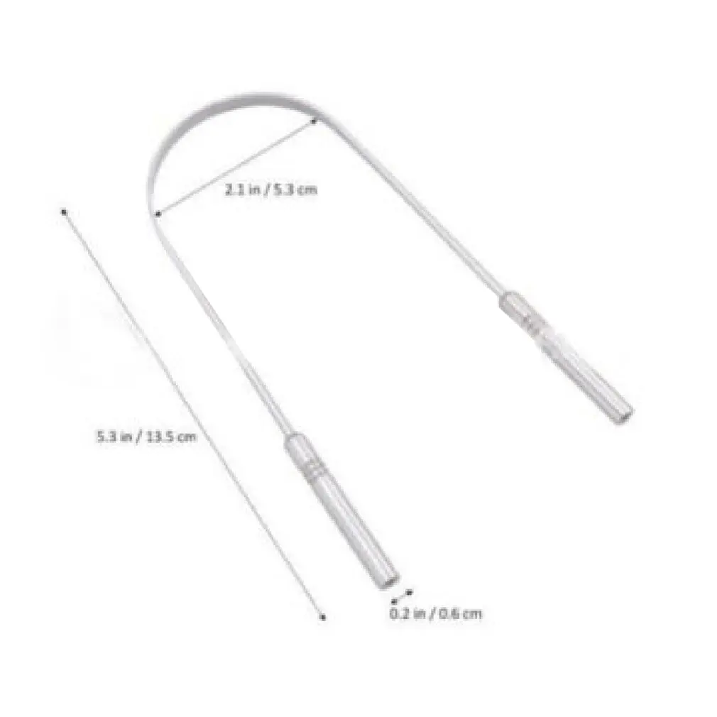 

U-Shaped Tongue Scraper Tongue Cleaning Brush Tongue Brush Stainless Steel Tongue Scraper Tongue Coating Cleaner