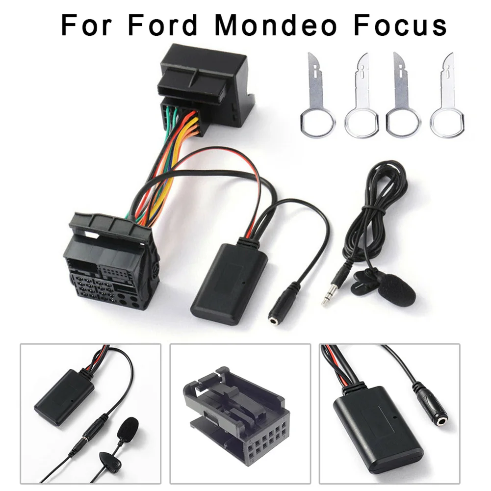 Bluetooth Aux In аудио кабель адаптер двойной для Ford Mondeo Focus адаптер|Панели| |