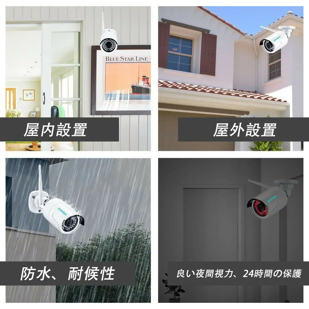 Япония Бесплатная доставка эйедея 4 CH 1080P 2.0MP WI-FI Беспроводной NVR 10 дюймов монитор
