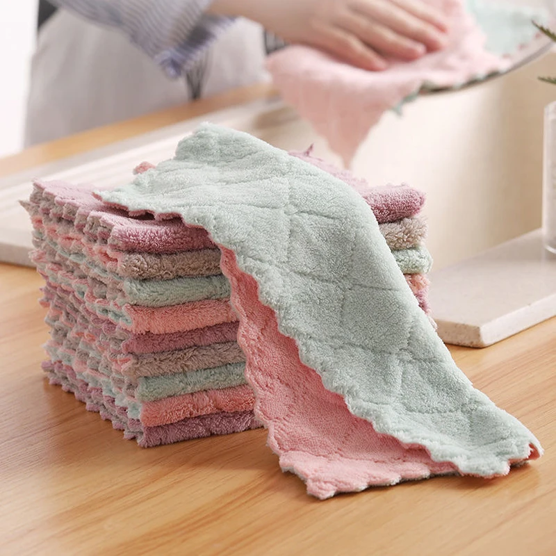 

2 шт., мягкая ткань для мытья посуды