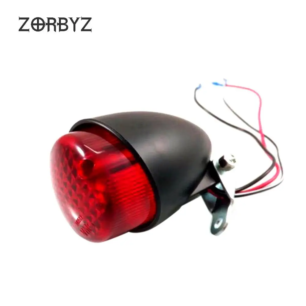 ZORBYZ черный Универсальный мотоциклетный светодиодный стоп-сигнал задний фонарь