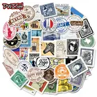 50 шт. в упаковке; принт по Водонепроницаемый пвх ретро-марки детские наклейки чемодан для скейтборда морозильник гитары наклейка в стиле граффити Классическая Детская игрушка