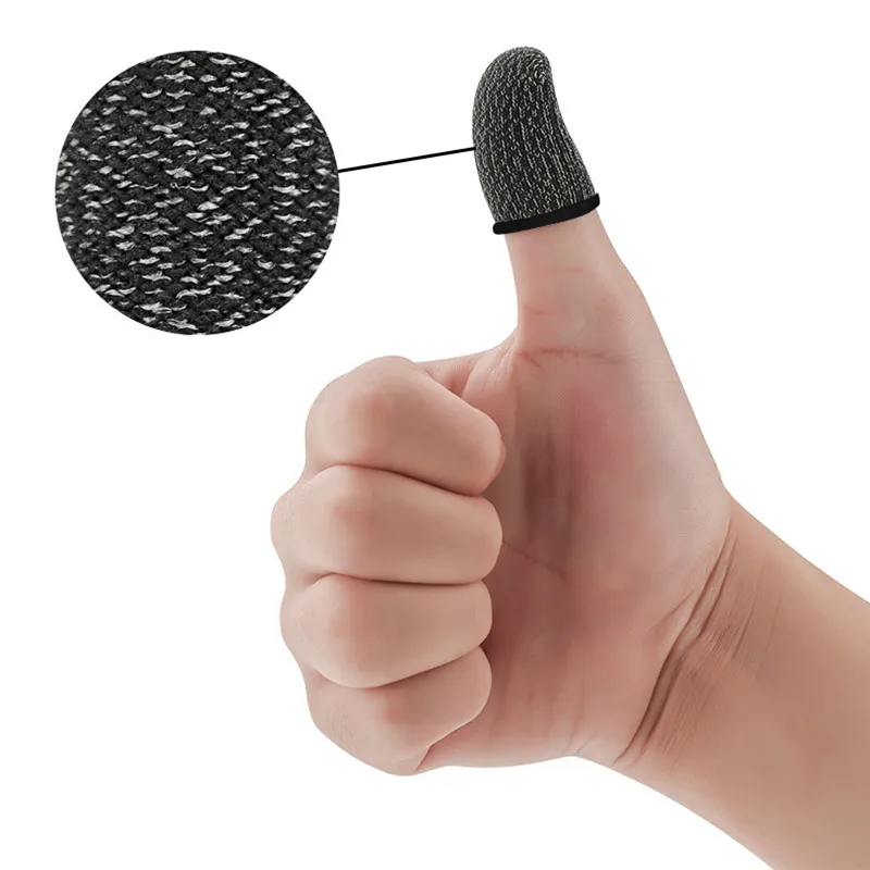 Набор напальчников для мобильных игр многоразовые с защитой от пота дышащие