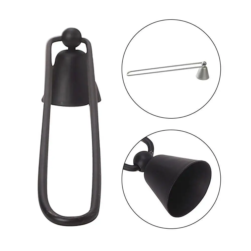 Черная Железная металлическая Бездымная свеча фитиль колокольчик домашний