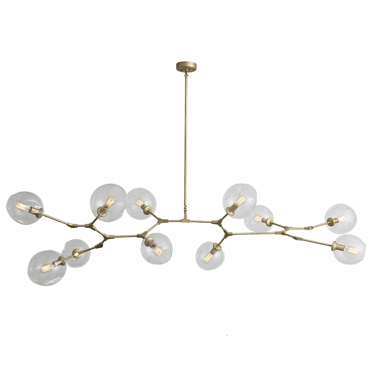 Дымчатый цвет люстра стеклянная лампа абажур светодиодные подвесные