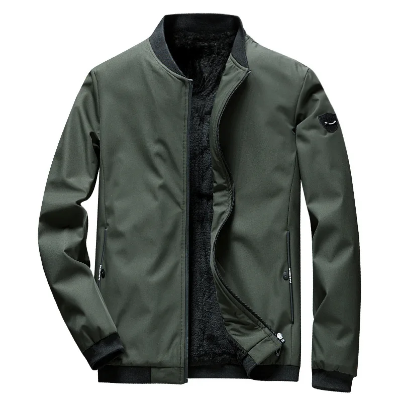 

Jacket Men Causal Cotton Windbreaker Long Jackets Autumn Mens Military Outwear Flight Jacket Plus size Men's Trench Pocket Coats