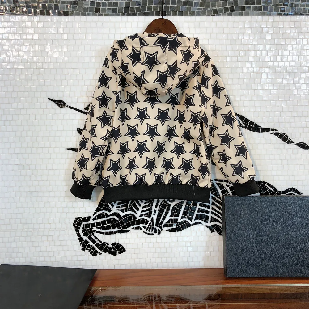 

Designer children's clothing 2021 summer new hot style boys and girls star print fashion jacket