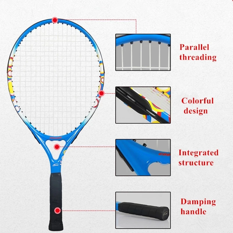 Детская Теннисная ракетка из углеродного алюминиевого сплава для тренировок