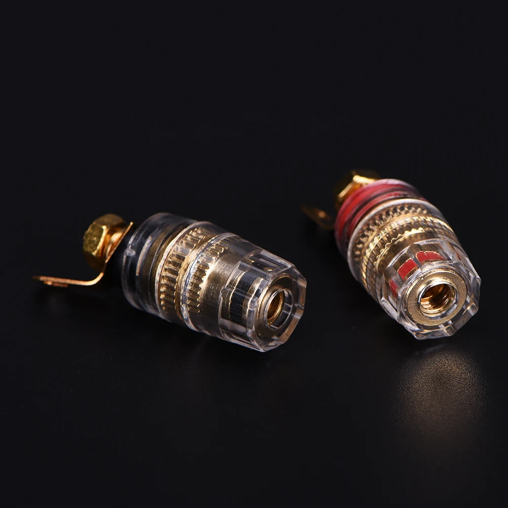 2 шт. соединительные клеммы для колонок 4 мм|Компьютерные кабели и разъемы| |