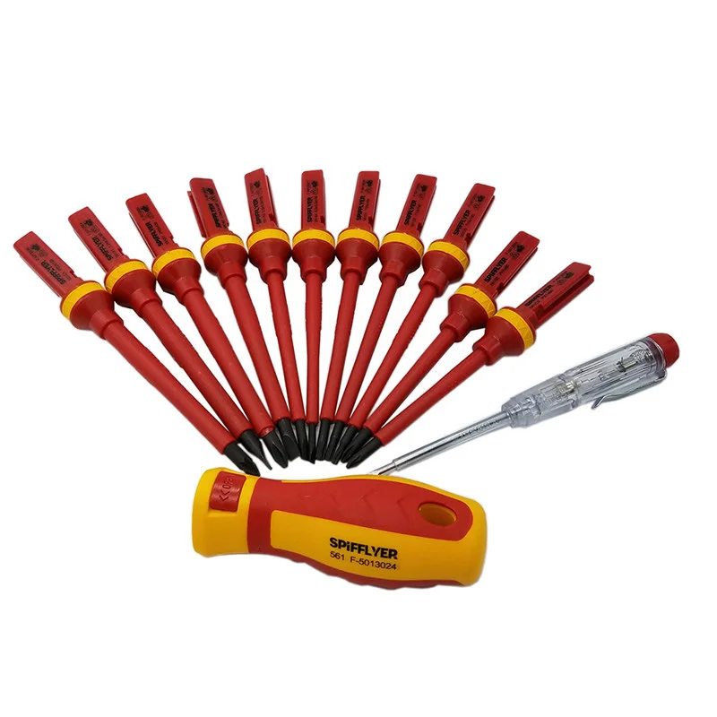 

13 Pcs VDE Insulated Screwdriver Set CR-V Voltage 1000V Magnetic Slotted Torx Screwdriver Durable Hand Tools