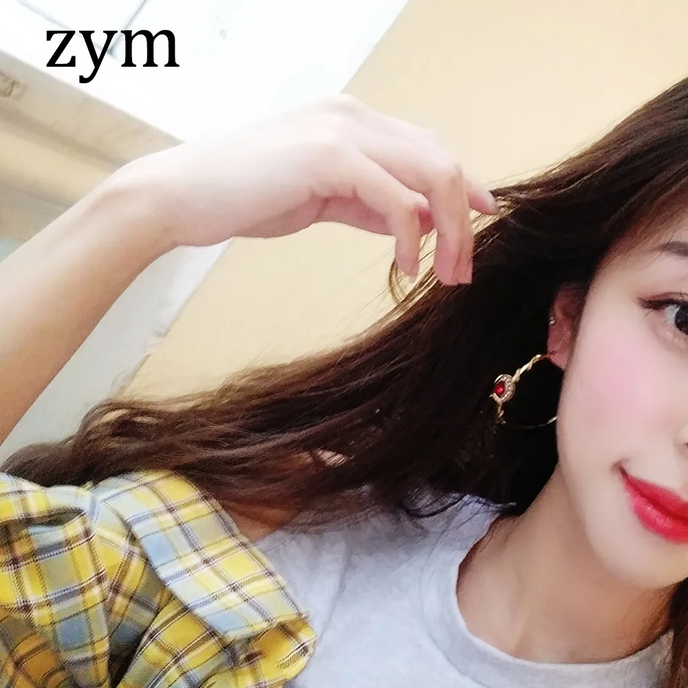 Женские серьги змейки zymHot брендовые золотистые в европейском и американском
