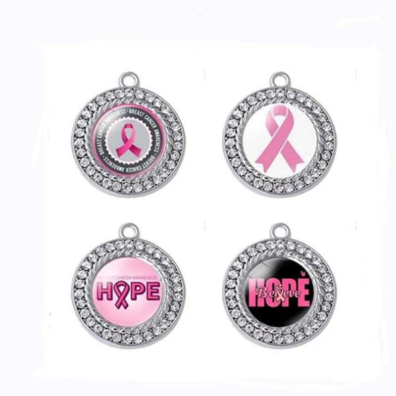 CZ круглая 15 мм Стеклянная палочка для создания логотипа молочного рака осознание