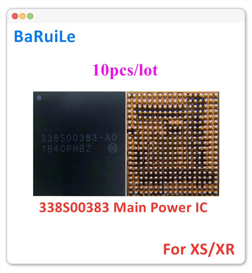 BaRuiLe 10 шт. 338S00383-A0 U2700 для iPhone XS/XR основная мощность IC Большой/большой чип
