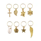 1 шт. украшения Dreadlock, сплав, катушка для волос, дреды, бусины, металлические манжеты для волос, кольца для волос, плетеные волосы, подвески, украшения, зажимы