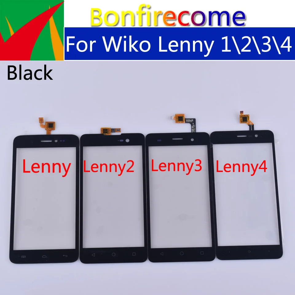 10 шт./партия сенсорный экран для Wiko Lenny 1 2 3 4 Сенсорная панель сенсорная дигитайзер