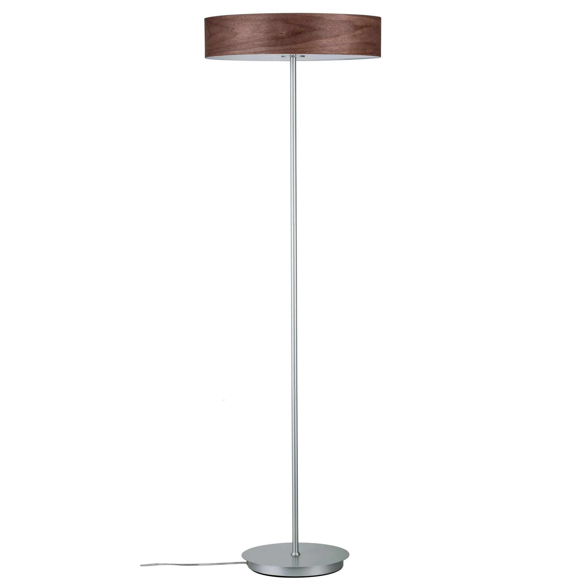 Матовая хромированная деревянная Напольная Лампа в скандинавском стиле