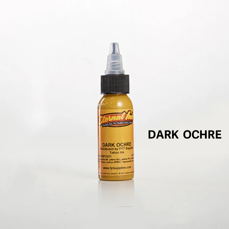 dark ochre Goochie tusz динамические чернила перманентные чернила пигмент pigmento tinta татуировки Чернила Краска татуировки цвет tinta tatuaje - Цвет: dark ochre