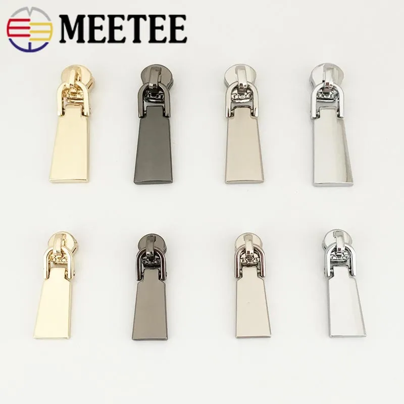 10 шт. Съемные Металлические слайдеры Meetee 3 #5 # для металлических молний пружинный
