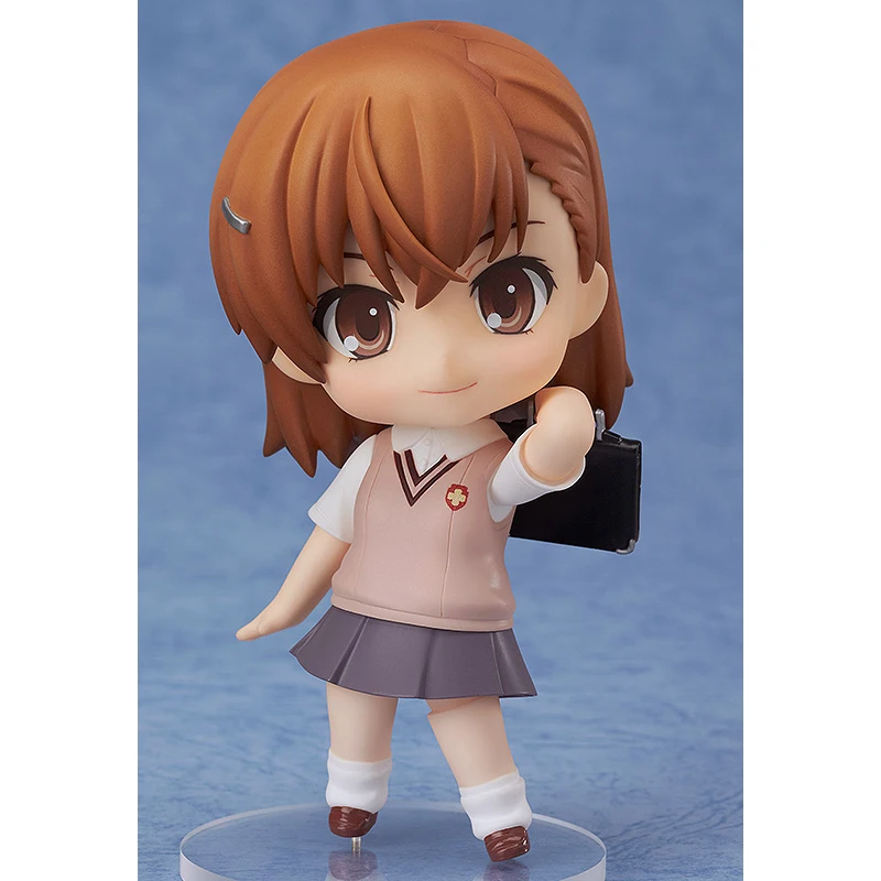 

Japanese Anime Model Q Version Misaka Mikoto Cute Cartoon Character Can Change Face Anime Peripherals Hand-Made Collectibles Toy