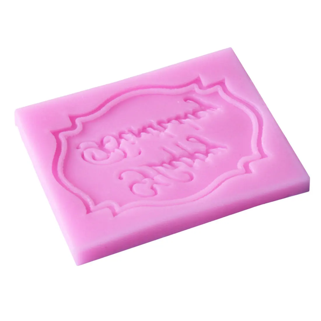 Высокое качество с днем рождения письмо форма силиконовая шоколадный помадка DIY