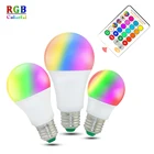 Светодиодная RGB-лампа E27 RGBWW, 220 В, 110 В