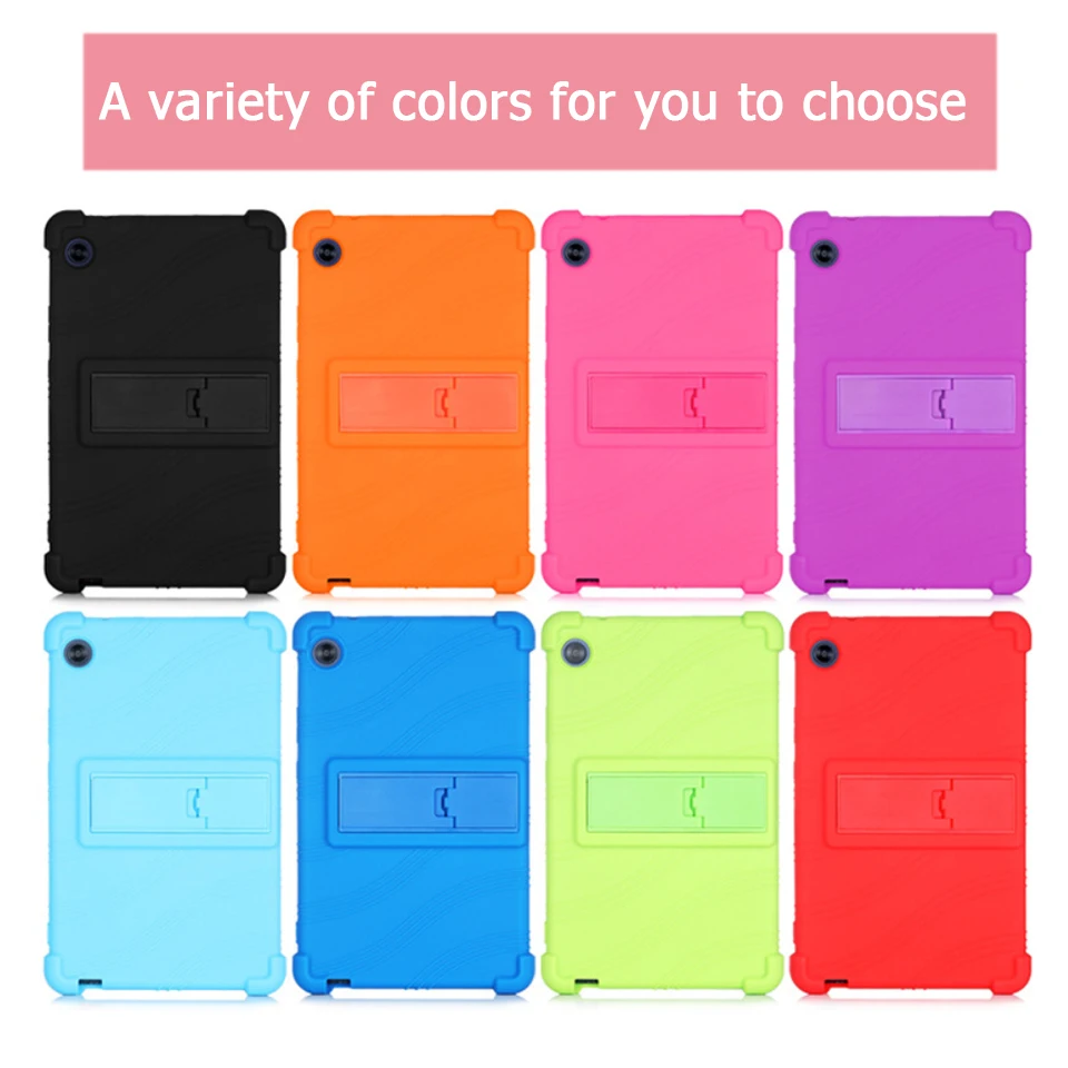 

Silicone Case For Huawei Matepad T8 KOB2-L09/W09/L03 8.0 Inch Tablet Shockproof Durable Stand protective Shell