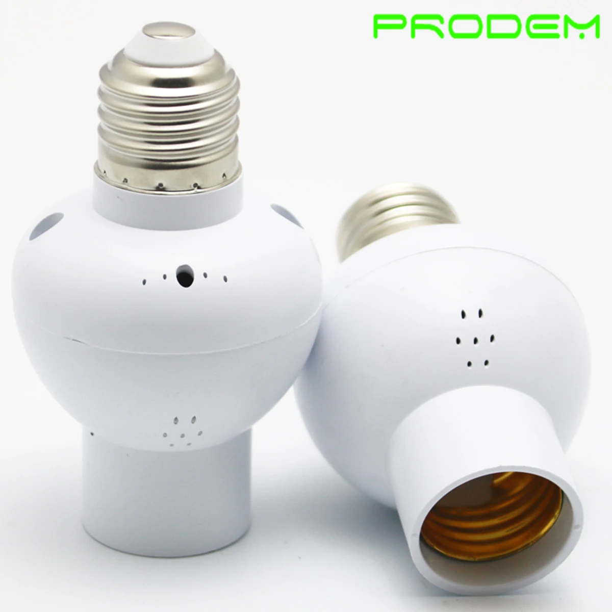 

PRODEM brand 85-265V 2pack voice sensor holder E27 srcew sockets voice control 40W