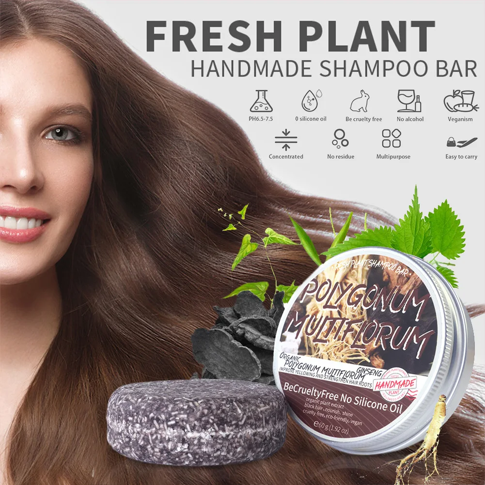 

Natural Hair Shampoo Soap Pure Plant Shampoo Bar Enhance Hair Root Moisturizing Hair Soap Hair Repair Care