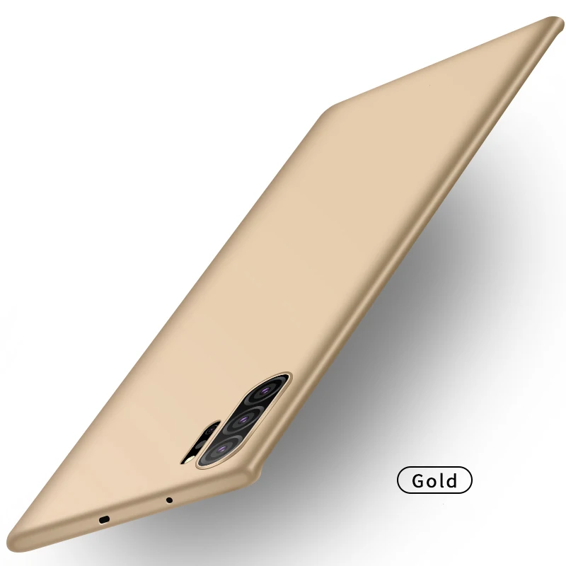 gold Чехол MOFi для samsung Note10+ чехол для Galaxy Note 10 Plus жесткая задняя панель из поликарбоната coque Note10 противоударный черный чехол - Цвет: gold