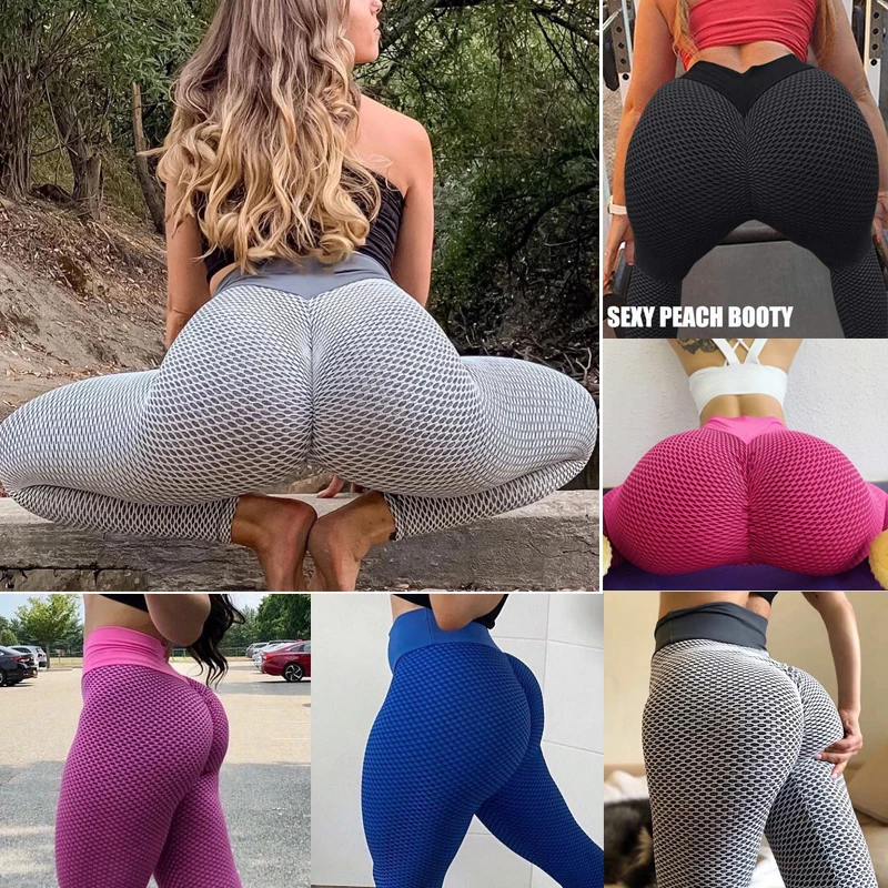 

High Waist Yoga Pants Scrunched Booty Leggings for Women Anti Cellulite Legging Workout Running Butt Lift Tights Jeggings